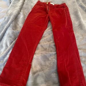 Frame Rust Corduroy Le High Straight Denim Pants